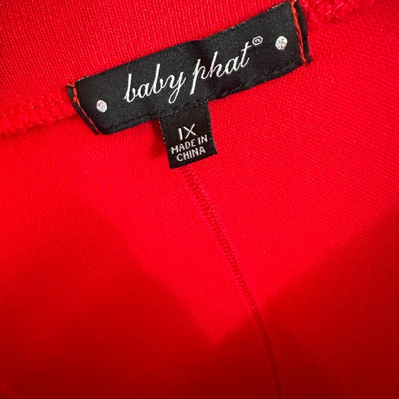 Red baby phat bodycon dress - Picture 3 of 4